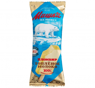 Эскимо пломбир «Мишка на полюсе» с ароматом топленого молока, 70 г