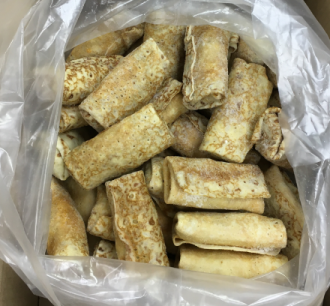 Блины с курицей и грибами (жульен) весовые, 4 кг